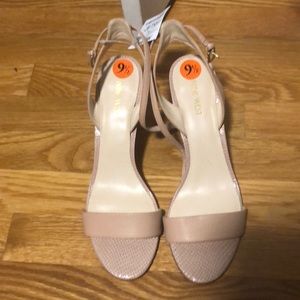 NWT nude Nine West sandals.